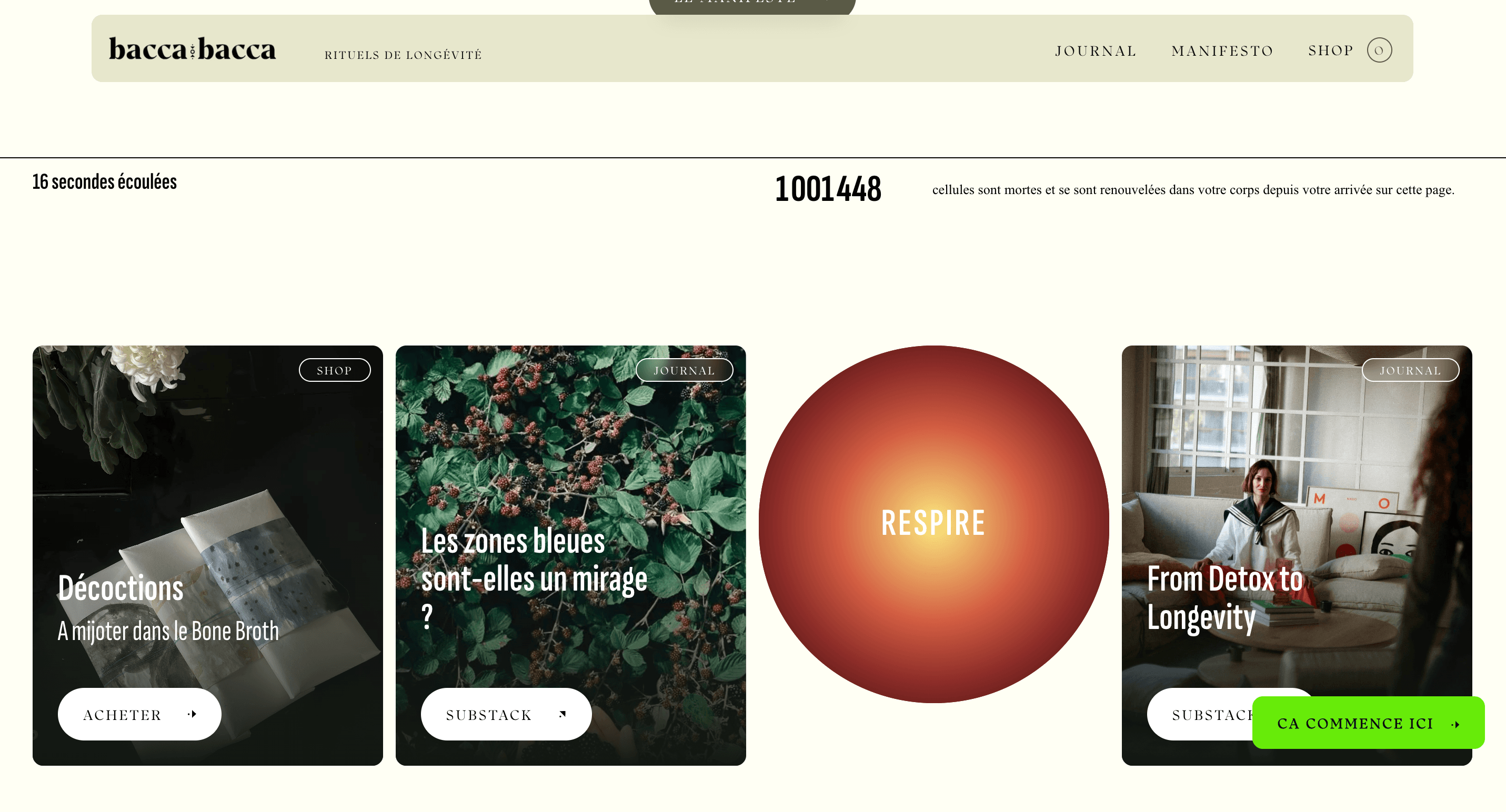 Un espace évolutif pour Bacca Bacca